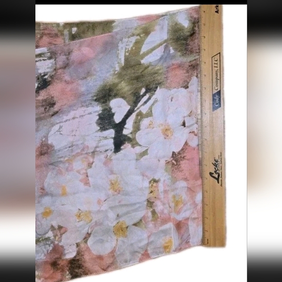 Vince Camuto Scarf in Pink, Green, and White - Picture 5 of 7